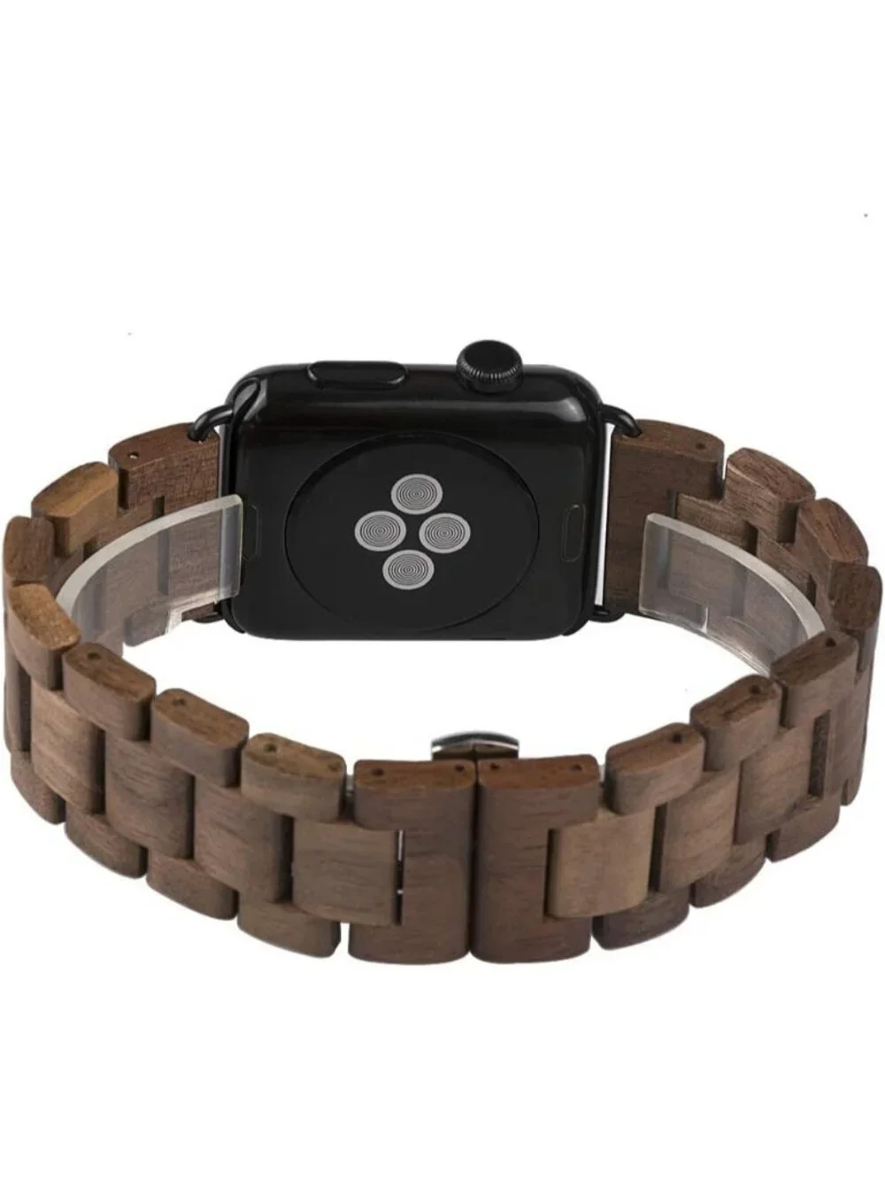 Men's Brown And Black Analog Natural Hardwood Compatible Waterproof Wooden Watch